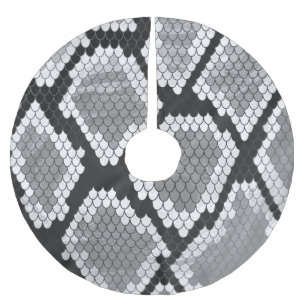 Jupon De Sapin En Polyester Brossé Gris de serpent et gris clair