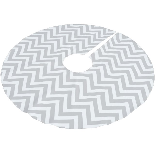 Jupon De Sapin En Polyester Brossé Gris Tailles Chevron (Angle)