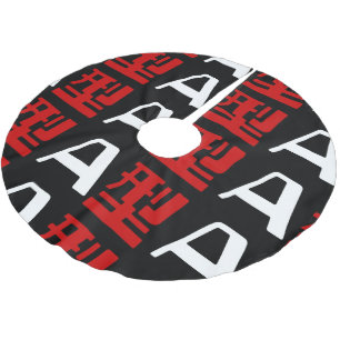 Jupon De Sapin En Polyester Brossé Groupe sanguin A Kanji japonais