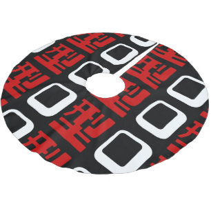 Jupon De Sapin En Polyester Brossé Groupe sanguin O Kanji Japonais