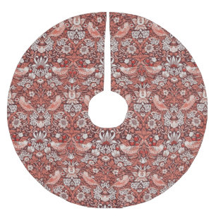 Jupon De Sapin En Polyester Brossé Guillaume Morris Strawberry Thief Oiseau en Terrac