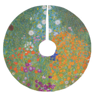 Jupon De Sapin En Polyester Brossé Gustav Klimt - Jardin de fleurs