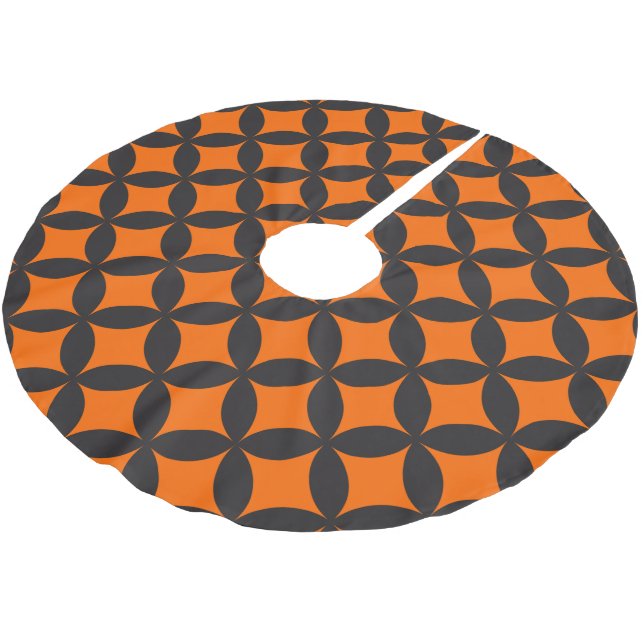 Jupon De Sapin En Polyester Brossé Halloween Sept Trésors (Angle)