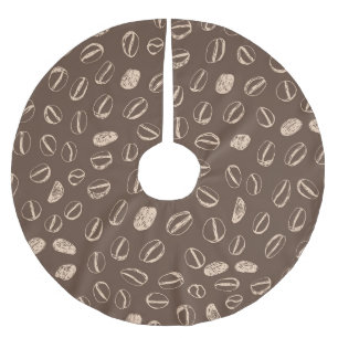 Jupon De Sapin En Polyester Brossé Haricots de café : Doodon de dessin Vintage