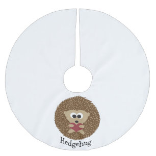 Jupon De Sapin En Polyester Brossé Hedgehug Hedgehog