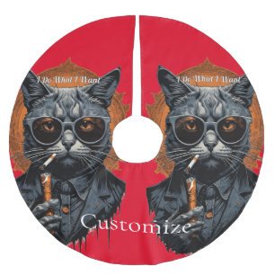 Jupon De Sapin En Polyester Brossé Hip Cat cool Thunder_Cove