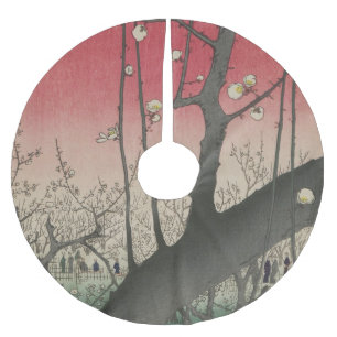 Jupon De Sapin En Polyester Brossé Hiroshige Plum Estate Kameido : Japonais vintage