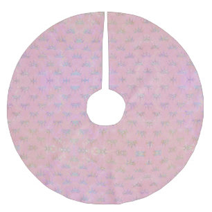 Jupon De Sapin En Polyester Brossé Hologramme Holographe Parties scintillant Couronne