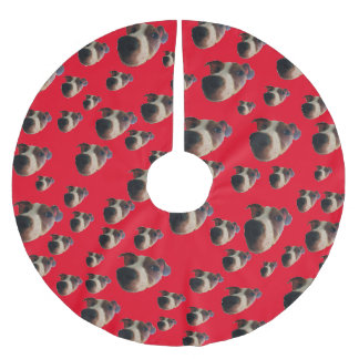 Jupon De Sapin En Polyester Brossé Housse d'arbre Jack Russell