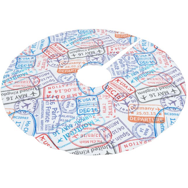 Jupon De Sapin En Polyester Brossé Icône Voyage (Angle)