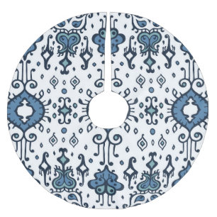 Jupon De Sapin En Polyester Brossé Ikat, ornement tribal, sans couture ethnique.