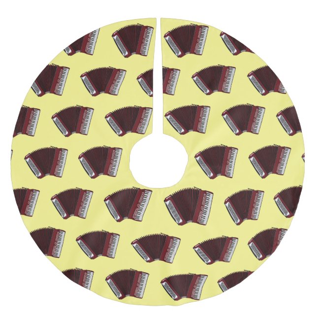 Jupon De Sapin En Polyester Brossé Illustration d'accordion (Devant)