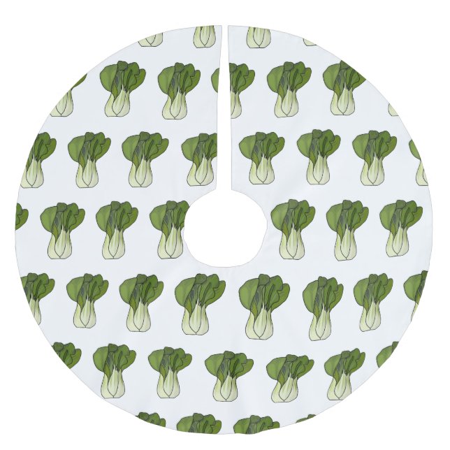 Jupon De Sapin En Polyester Brossé Illustration de Bok choy (Devant)