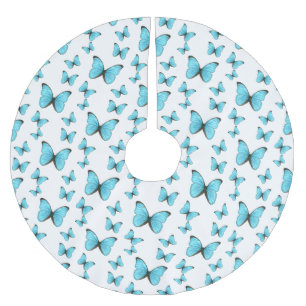 Jupon De Sapin En Polyester Brossé illustration de dessin animé de papillons Morpho