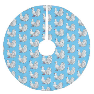 Jupon De Sapin En Polyester Brossé Illustration de dessin d'oiseau pigeon sauvage