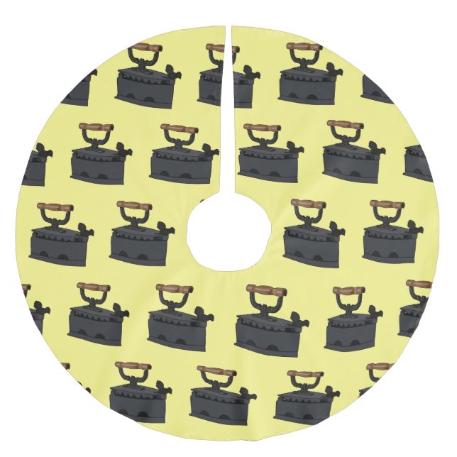 Jupon De Sapin En Polyester Brossé Illustration de dessin en fer de Charbon (Devant)