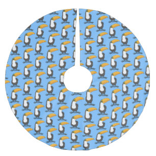 Jupon De Sapin En Polyester Brossé Illustration de dessin humoristique du toucan joye