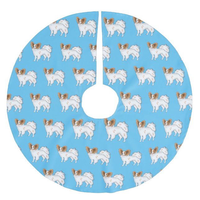 Jupon De Sapin En Polyester Brossé Illustration de dessin pour chien de Papillon (Devant)