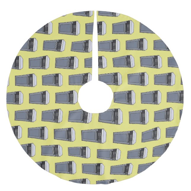 Jupon De Sapin En Polyester Brossé Illustration de dessin sur micro-ondes (Devant)