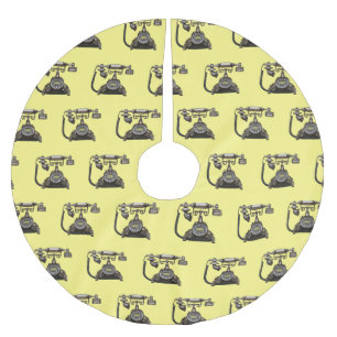 Jupon De Sapin En Polyester Brossé Illustration de dessin téléphonique