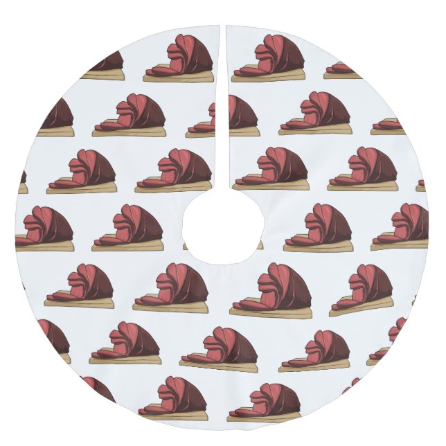 Jupon De Sapin En Polyester Brossé Illustration de jambon (Devant)