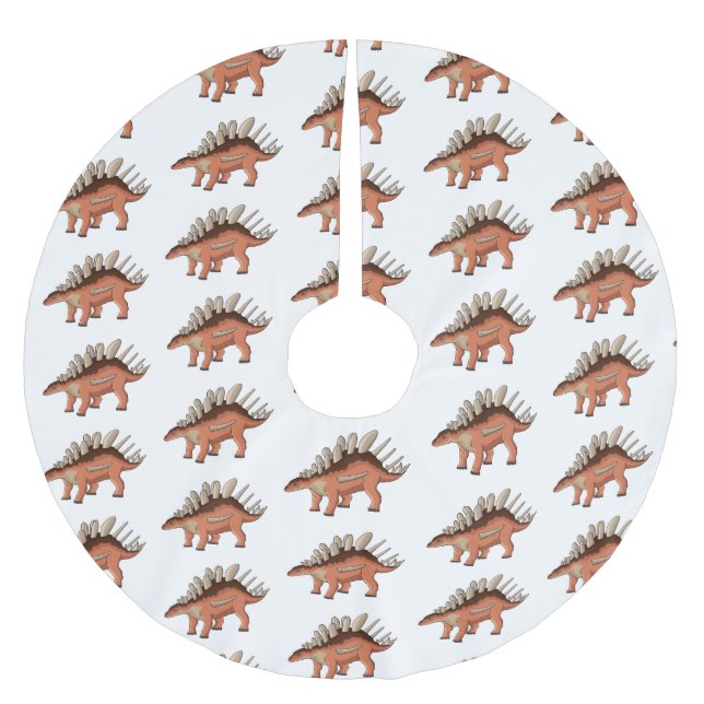 Jupon De Sapin En Polyester Brossé Illustration de Kentrosaurus (Devant)