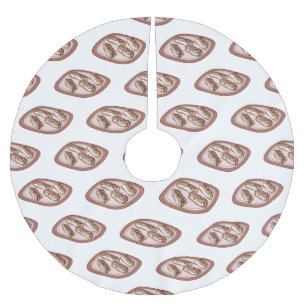 Jupon De Sapin En Polyester Brossé Illustration de l'éclair de chocolat