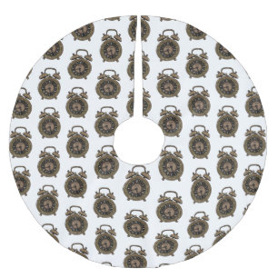 Jupon De Sapin En Polyester Brossé Illustration de l'horloge d'alarme