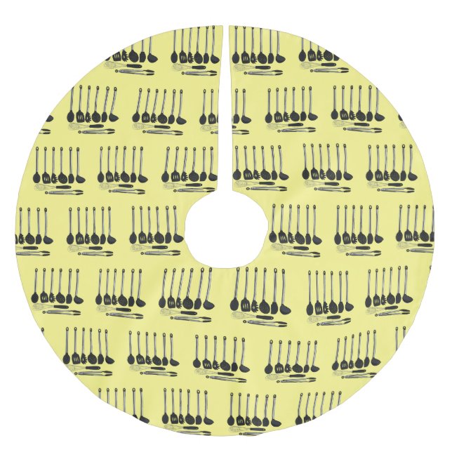 Jupon De Sapin En Polyester Brossé Illustration de l'ustensile de cuisine (Devant)