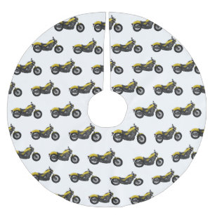 Jupon De Sapin En Polyester Brossé Illustration de moto Cruiser