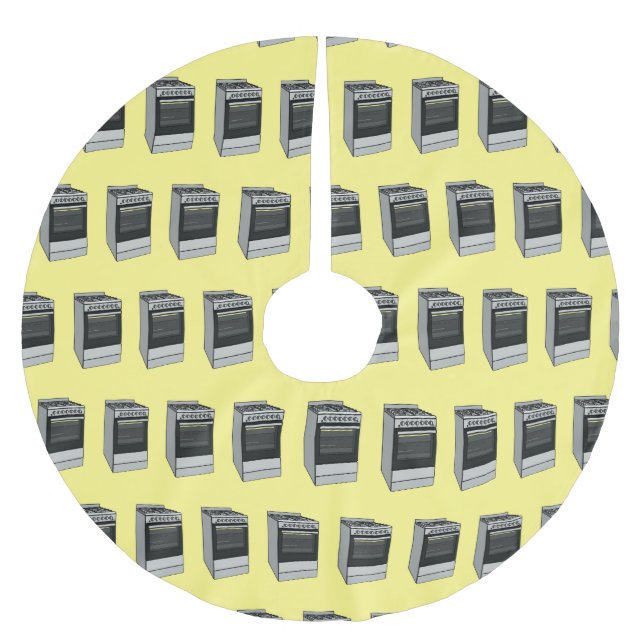 Jupon De Sapin En Polyester Brossé Illustration de poêle électrique (Devant)