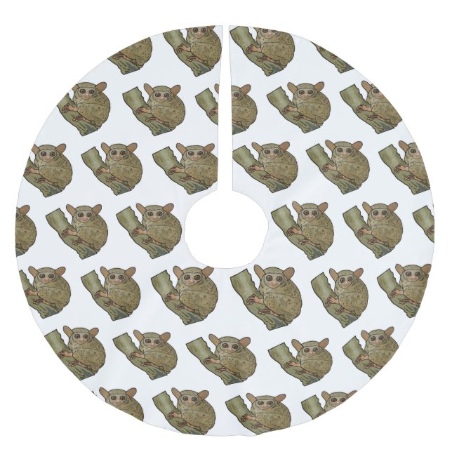 Jupon De Sapin En Polyester Brossé Illustration de Tarsier (Devant)