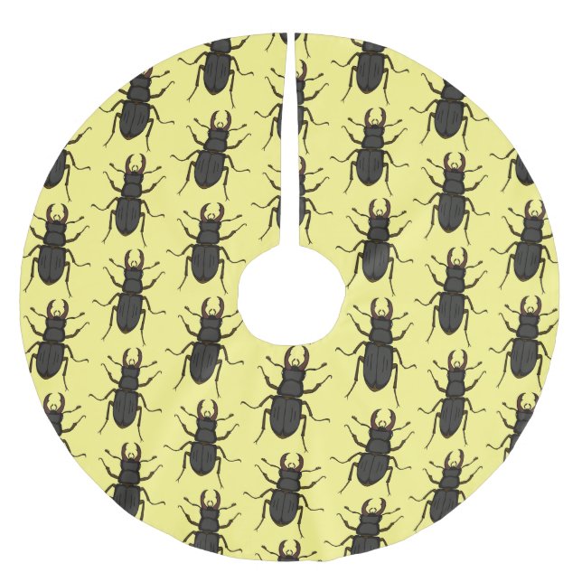 Jupon De Sapin En Polyester Brossé Illustration d'insecte lucane (Devant)