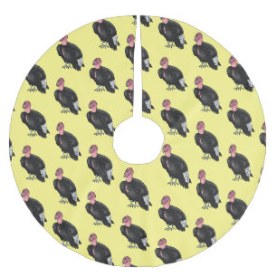 Jupon De Sapin En Polyester Brossé Illustration d'oiseau condor de Californie