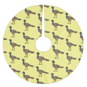 Jupon De Sapin En Polyester Brossé Illustration d'oiseau de curassow