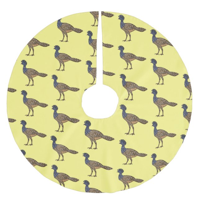 Jupon De Sapin En Polyester Brossé Illustration d'oiseau de curassow (Devant)