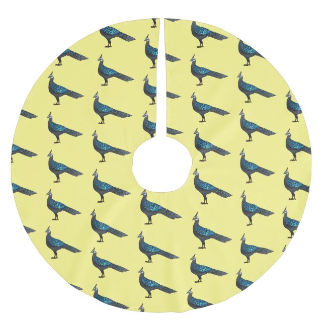 Jupon De Sapin En Polyester Brossé Illustration d'oiseau de faisan paon de Palawan (Devant)