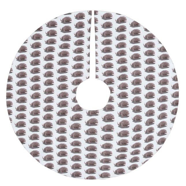 Jupon De Sapin En Polyester Brossé Illustration du dragon de Komodo (Devant)