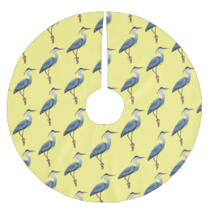 Jupon De Sapin En Polyester Brossé Illustration du grand héron bleu