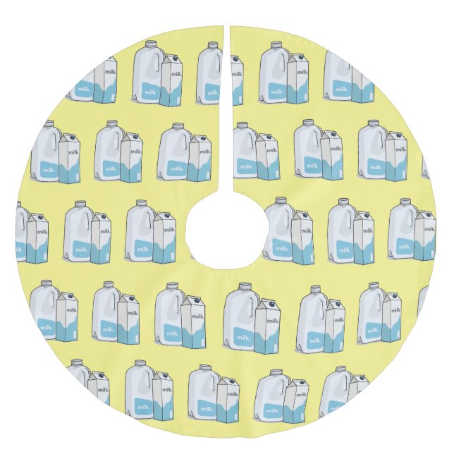 Jupon De Sapin En Polyester Brossé Illustration du lait (Devant)