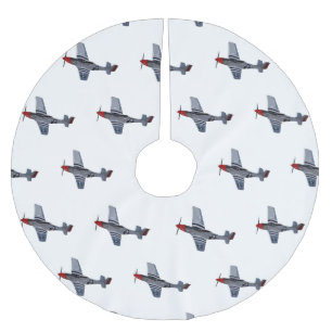 Jupon De Sapin En Polyester Brossé Illustration d'un avion de chasse-bombardier