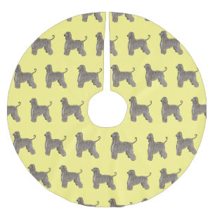 Jupon De Sapin En Polyester Brossé Illustration d'un chien hound afghan