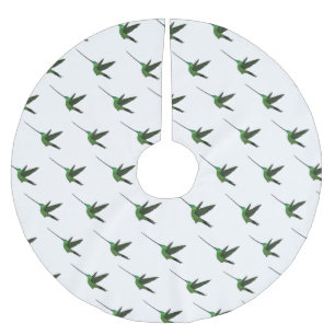 Jupon De Sapin En Polyester Brossé Illustration d'un colibri à bec épée