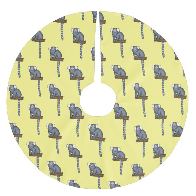 Jupon De Sapin En Polyester Brossé Illustration marmoset commune (Devant)