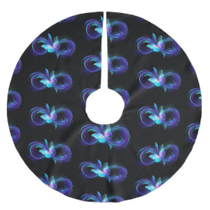 Jupon De Sapin En Polyester Brossé Infinité brillante avec papillon magique