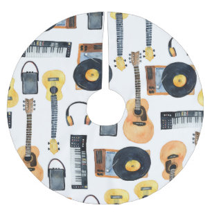 Jupon De Sapin En Polyester Brossé Instruments de musique : aquarelle transparente