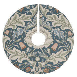 Jupon De Sapin En Polyester Brossé Jardin Floral William Morris Severn Fleur Classiqu