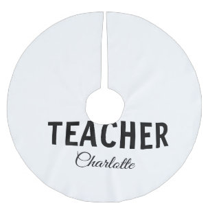 Jupon De Sapin En Polyester Brossé Je suis enseignant école Collegeajouter votre nom