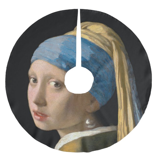Jupon De Sapin En Polyester Brossé Johannes Vermeer - Fille avec une oreille perle (Devant)