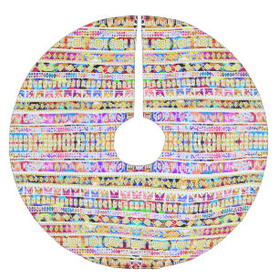 Jupon De Sapin En Polyester Brossé Joli motif aztèque tribal coloré